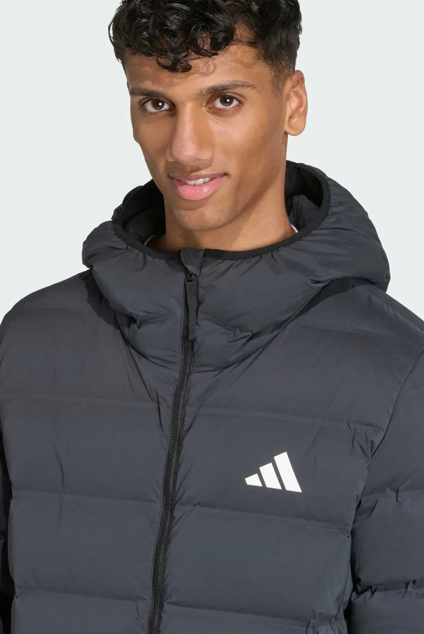 Чоловічий чорний пуховик Helionic CLIMAWARM Stretch Hooded 4