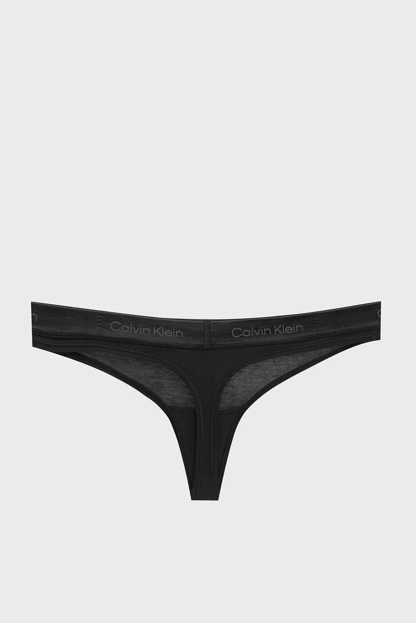 Жіночі чорні трусики THONG 9