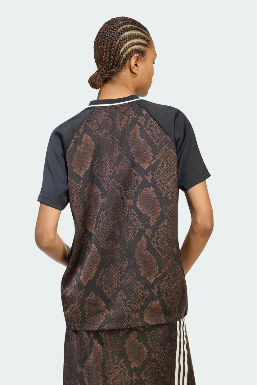 Женская футболка с узором SNAKE PRINT SATIN 3