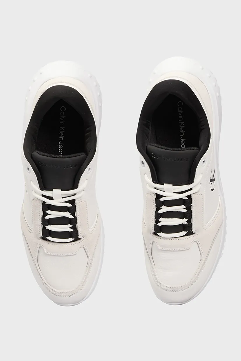 Мужские белые кожаные кроссовки EVA RUNNER LOW MG WMM 4