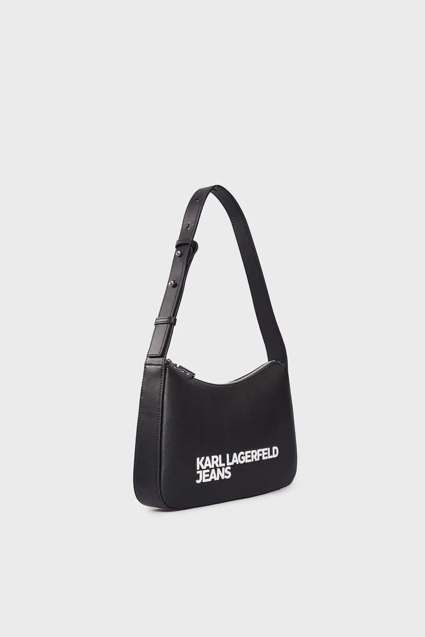 Женская черная сумка ESSENTIAL LOGO SHOULDERBAG 3