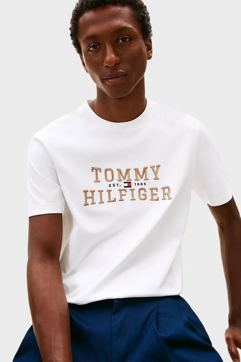 Мужская белая футболка ICON INTERLOCK TEE 4