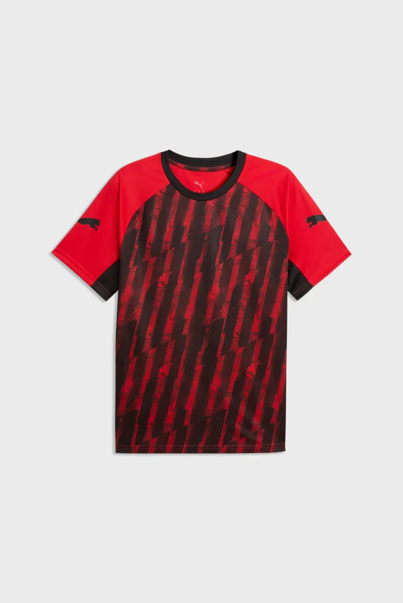 Мужская красная футболка в полоску individualLIGA Graphic Football Jersey Men 4