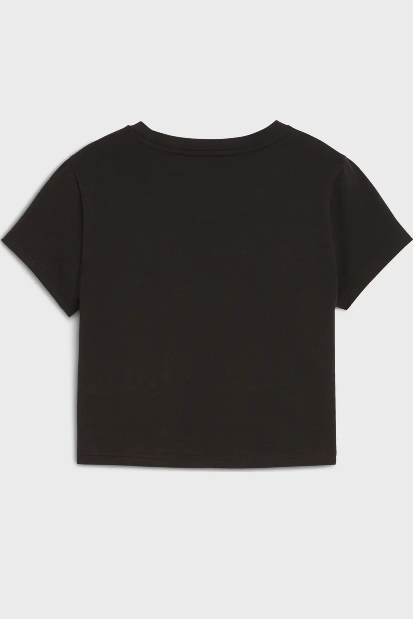 Женская черная футболка WARDROBE Essentials Baby Tee Women 5