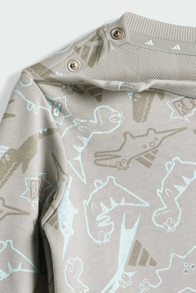 Дитячий сірий спортивний костюм (світшот, штани) Seasonal Essentials Adiraptor French Terry Kids 6