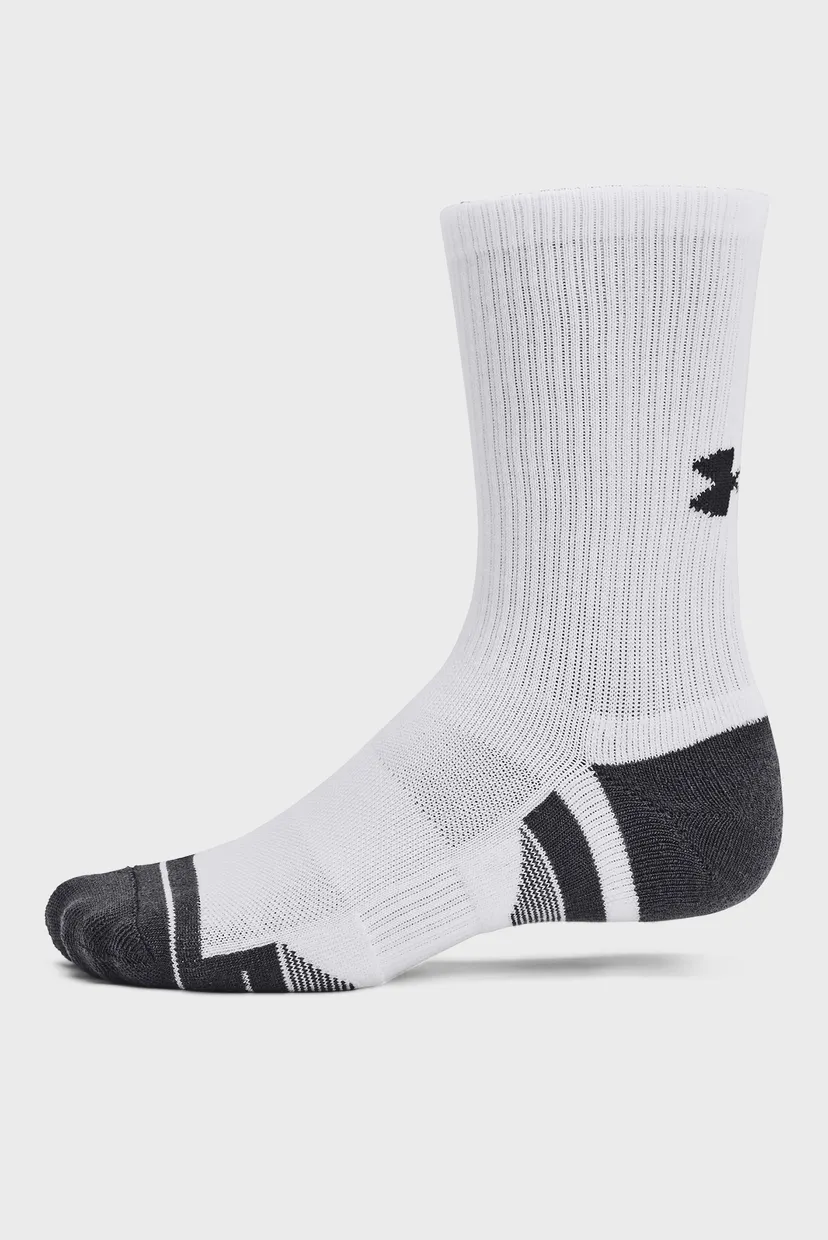 Белые носки (3 пары) UA Performance Tech 3pk Crew 4