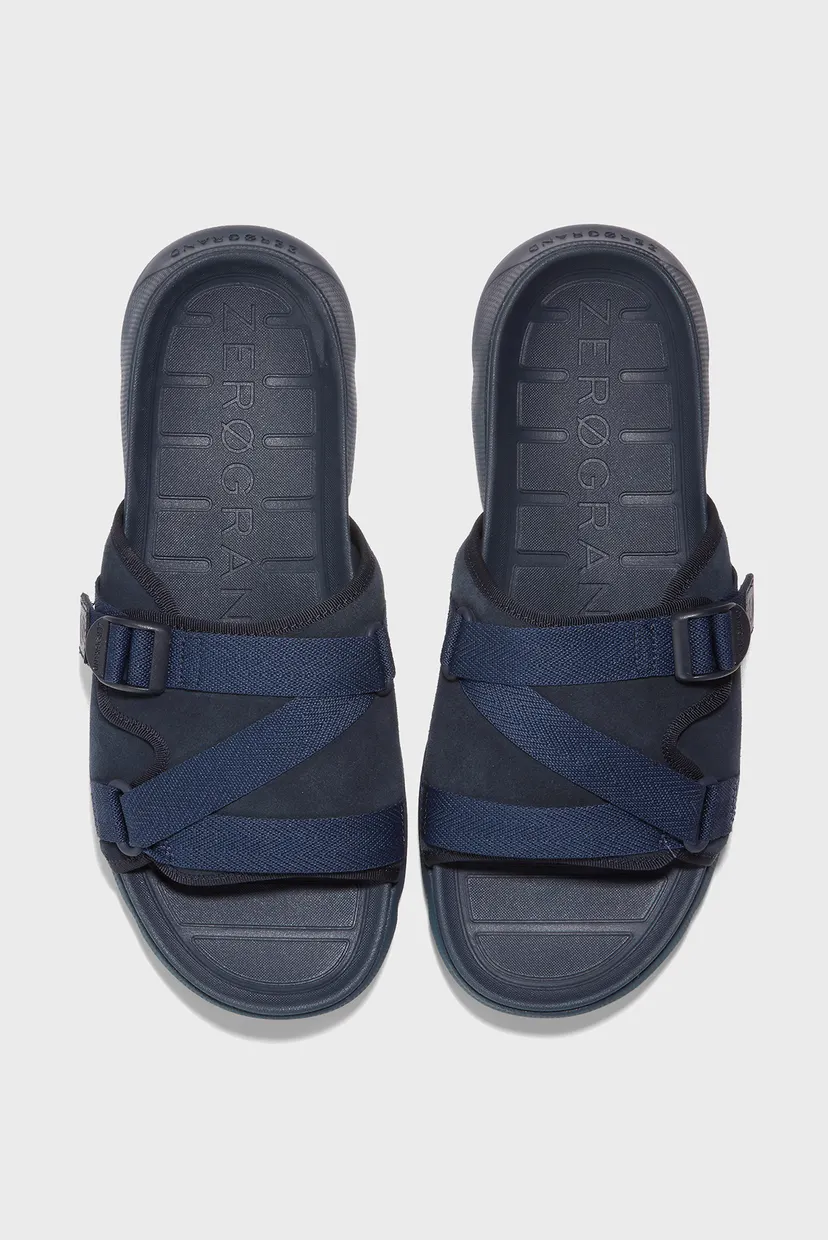 Мужские темно-синие слайдеры 4.ZERØGRAND Multi-Strap Slide Sandal 4
