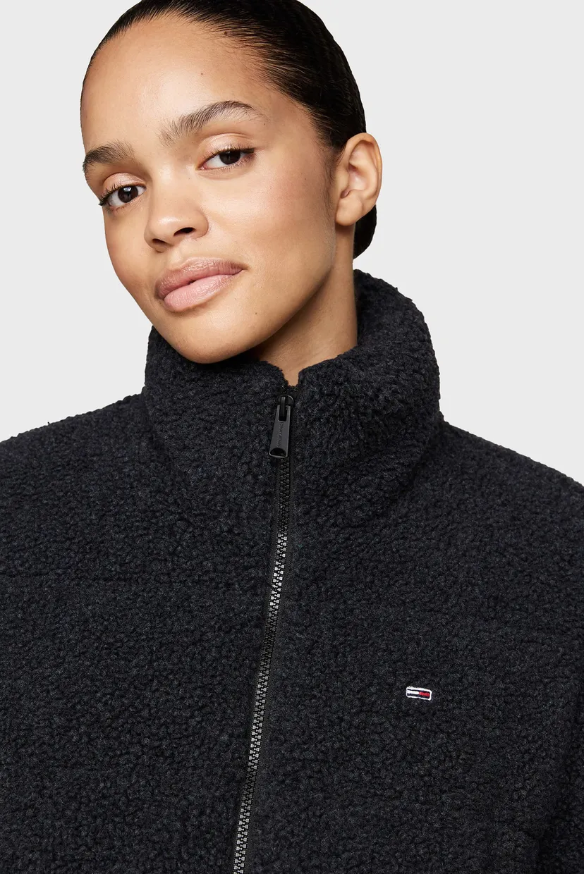 Женская черная куртка TJW CRP TEDDY ESSENTIAL PUFFER 4