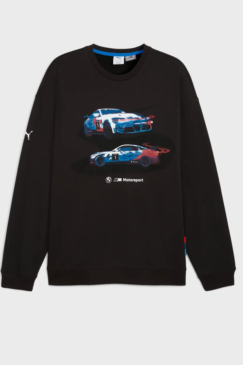 Чоловічий чорний світшот BMW M Motorsport Graphic Crew Neck Sweat Men 4