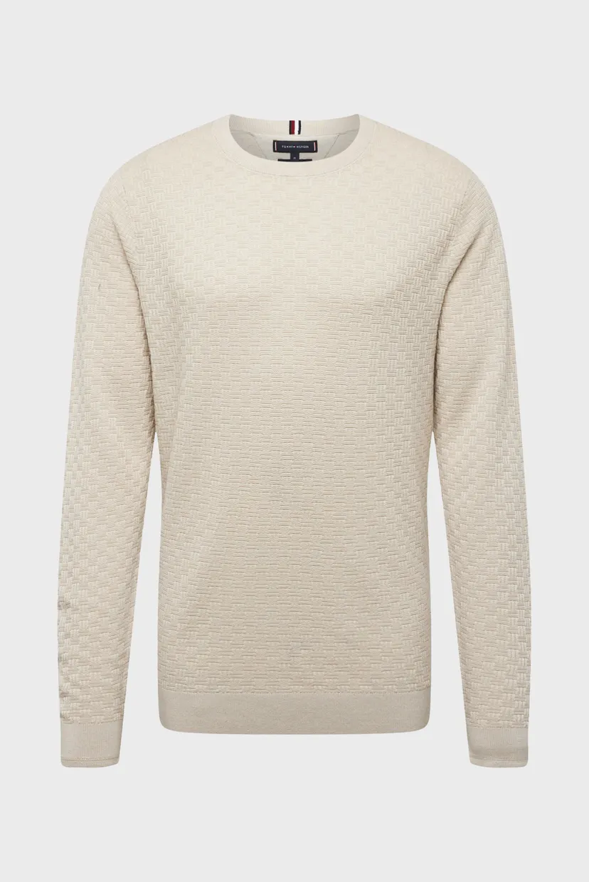 Мужской бежевый джемпер DC BASKETWEAVE CREW NECK 6