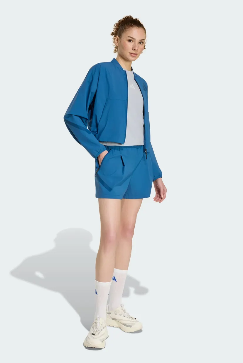 Жіночі сині шорти ADIDAS Z.N.E. WOVEN adidas KF0579 — MD-Fashion