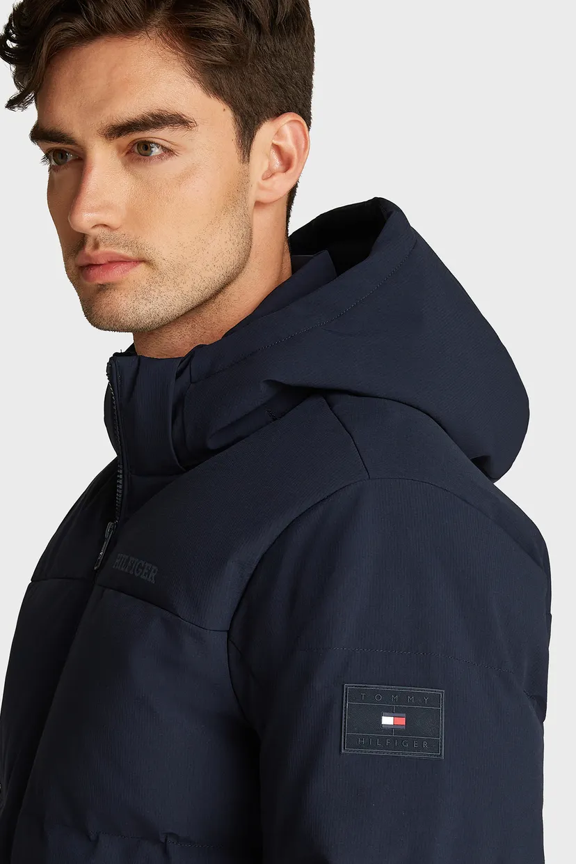 Мужской темно-синий пуховик GOOSE DOWN HOODED JACKET 3