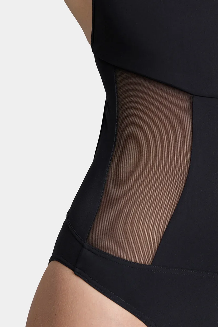 Женский черный купальник MESH PANELS SWIMSUIT SWIM PRO 5
