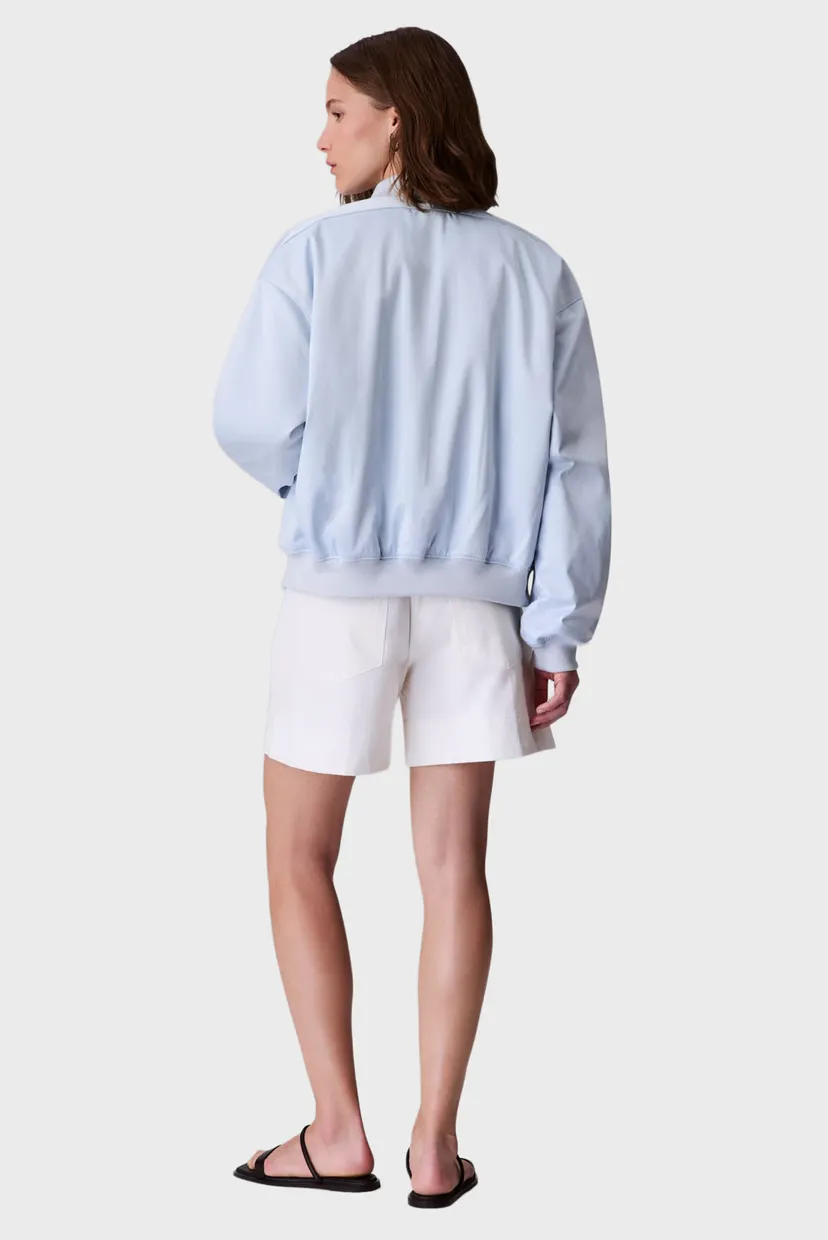 Женский голубой бомбер SATIN BOMBER 3