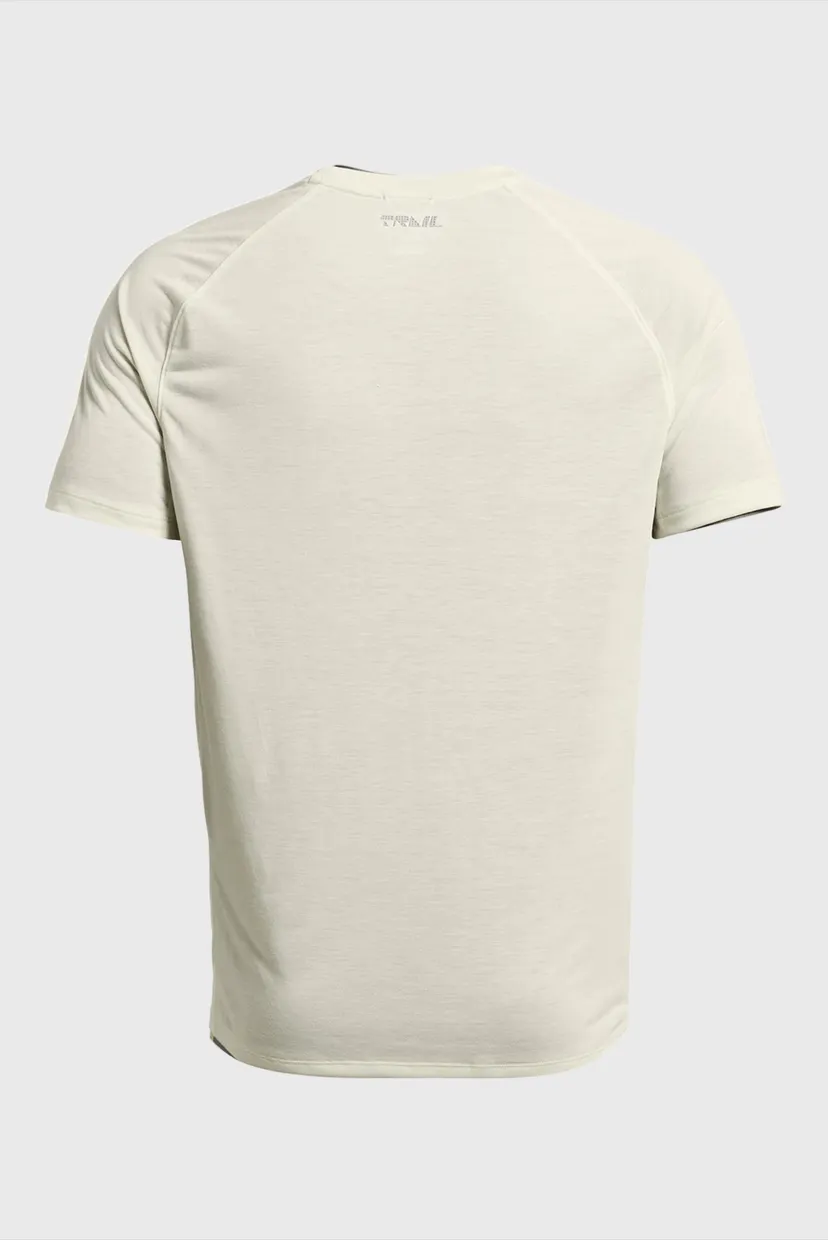 Чоловіча бежева футболка UA RUN TRAIL TEE 5