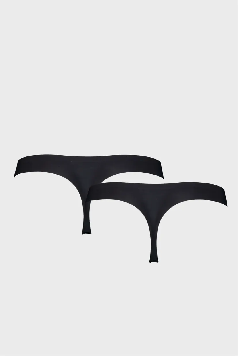 Женские черные трусики (2 шт) Women's Seamless String 2 Pack 7