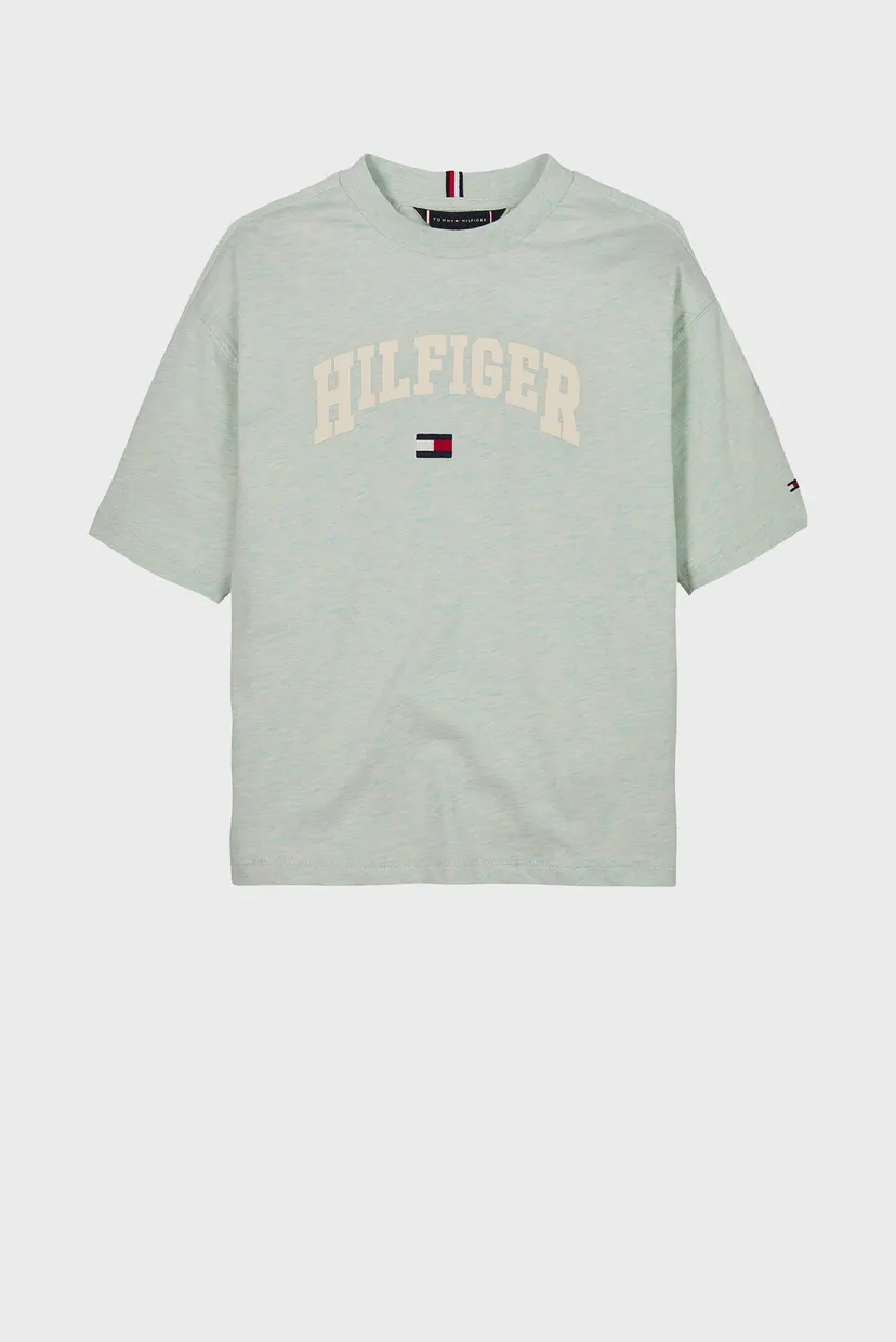 Детская мятная футболка HILFIGER VARSITY TEE 4