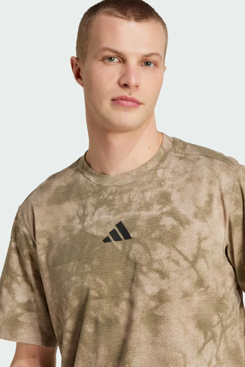 Чоловіча бежева футболка з візерунком Power Graphic 4