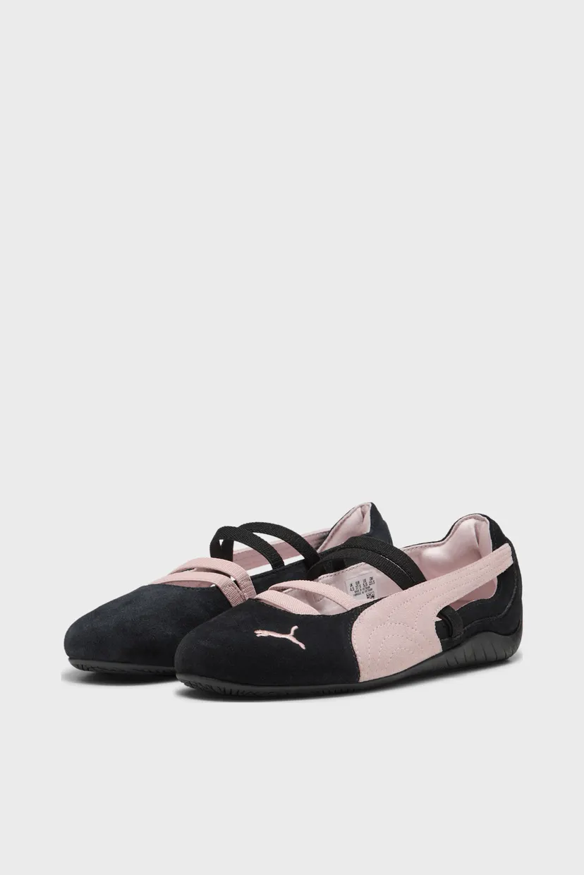 Жіночі чорні замшеві балетки Speedcat Ballet Suede Shoes Women 3