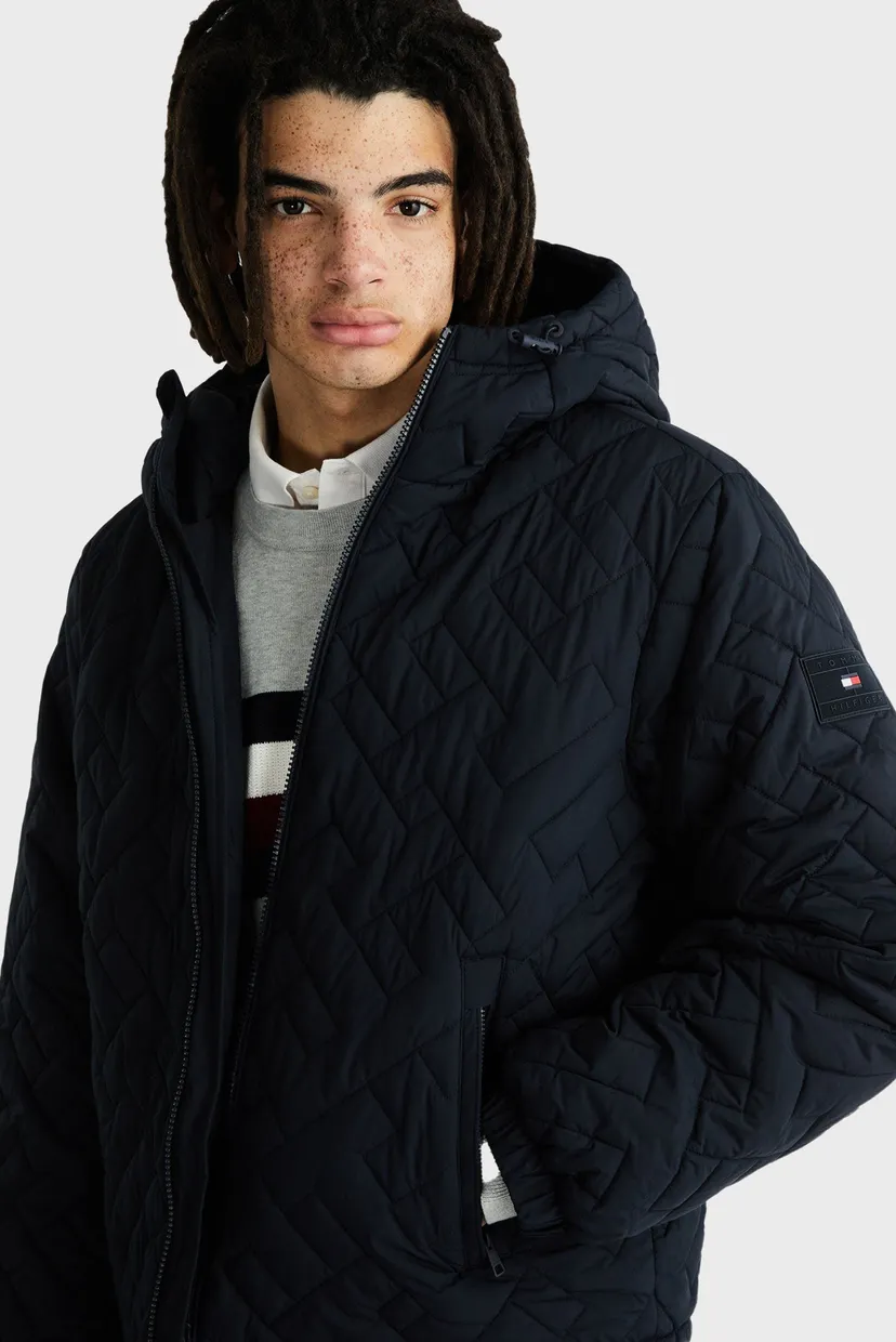 Мужская темно-синяя куртка MONOGRAM QUILTED HDD JACKET 4