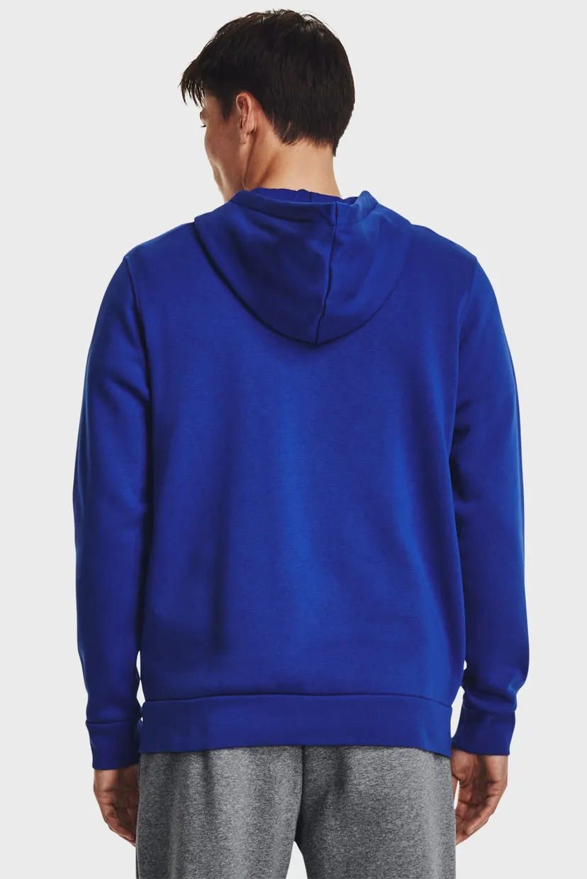 Чоловіче синє худі UA Essential Fleece FZ 3