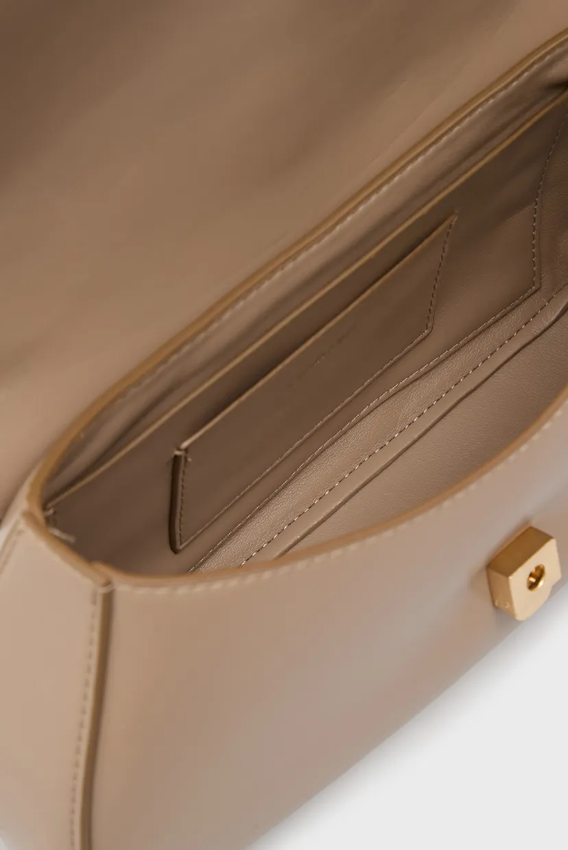 Жіноча бежева сумка BRUSHED TOP HANDLE 6