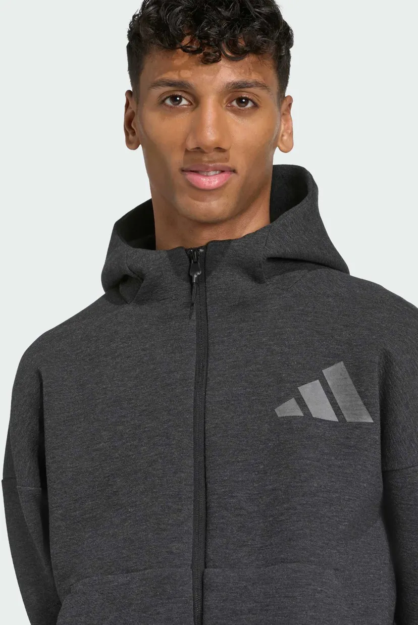 Мужское черное худи adidas Z.N.E. Premium Full-Zip 4