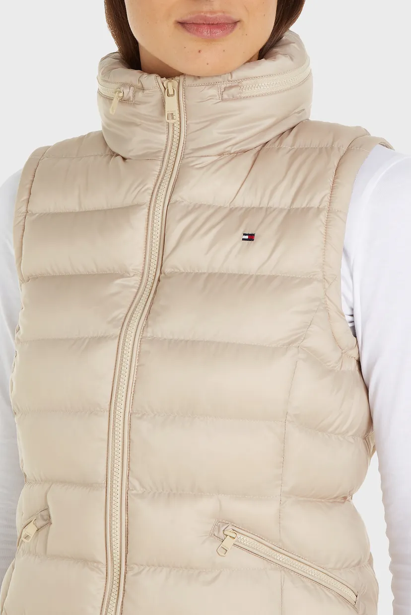 Женский бежевый жилет MW PADDED GLOBAL STR LONG VEST 3