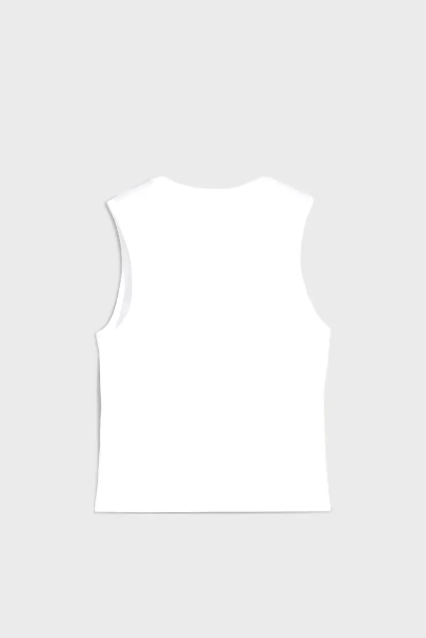 Женская белая майка ESS No. 1 Logo Slim Tank Women 7