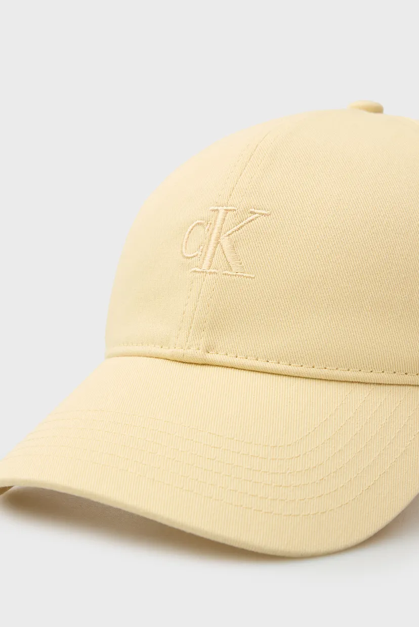 Жіноча жовта кепка MONOGRAM 4