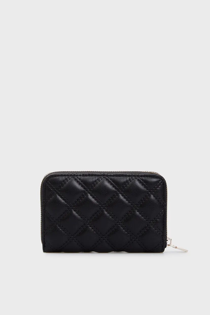 Жіночий чорний гаманець GIULLY SLG MEDIUM ZIP AROUND 4