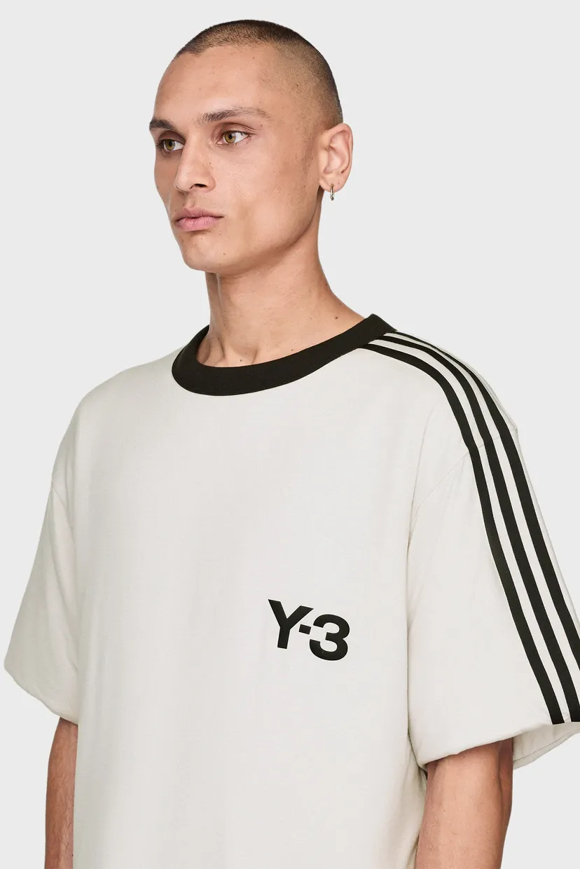 Біла футболка Y-3 Padded Short Sleeve 3-Stripes (унісекс) 6