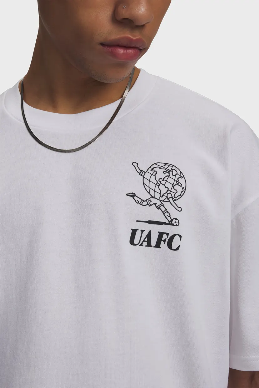 Чоловіча біла футболка UA M GFB EARTH HWT SS-WHT 3
