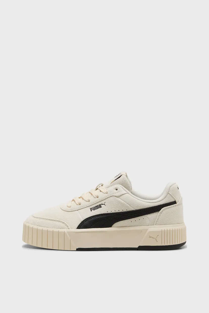 Женские бежевые замшевые сникерсы Carina Mia Suede Sneakers Women 3