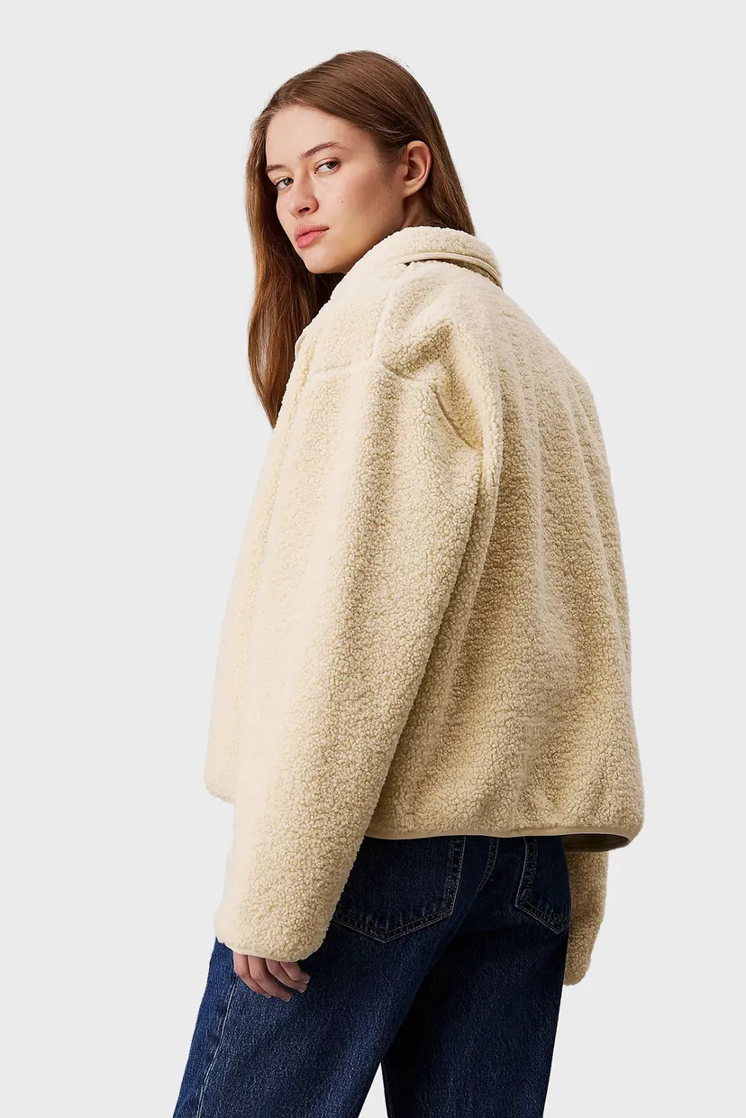 Жіноча бежева куртка SHERPA OVERSHIRT Calvin Klein Jeans