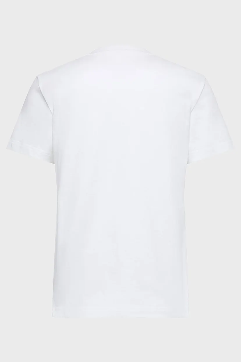 Женская белая футболка VNECK GRAPHIC 7