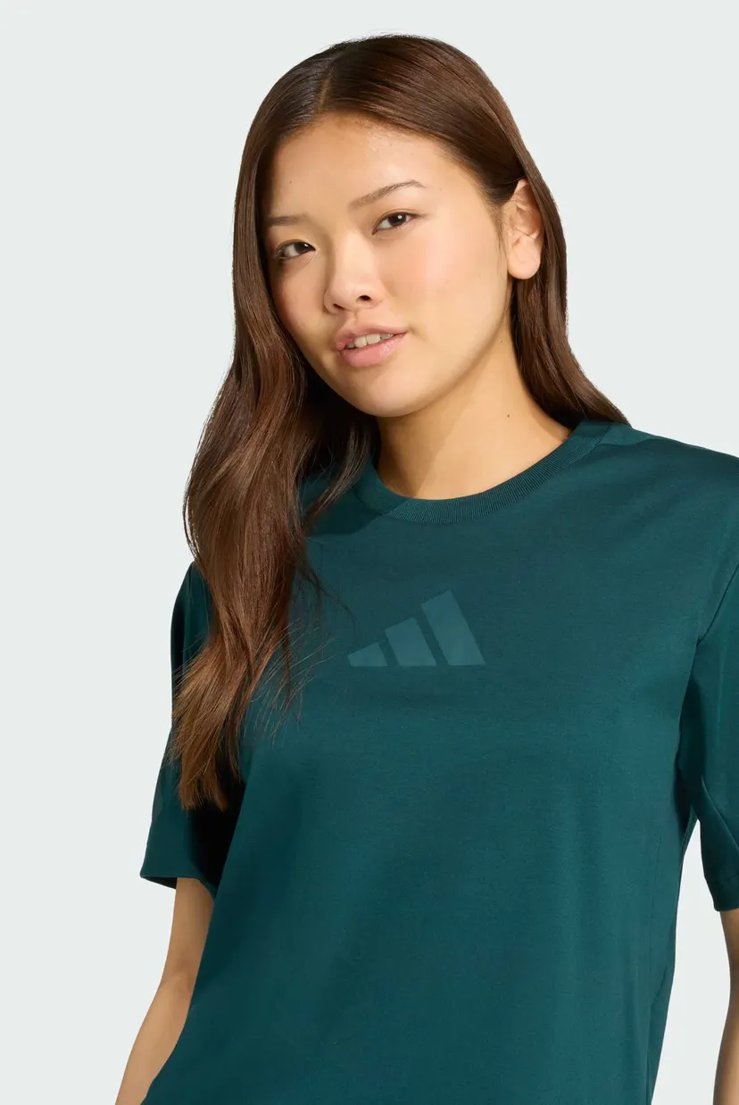 Жіноча темно-зелена футболка adidas Z.N.E. 4