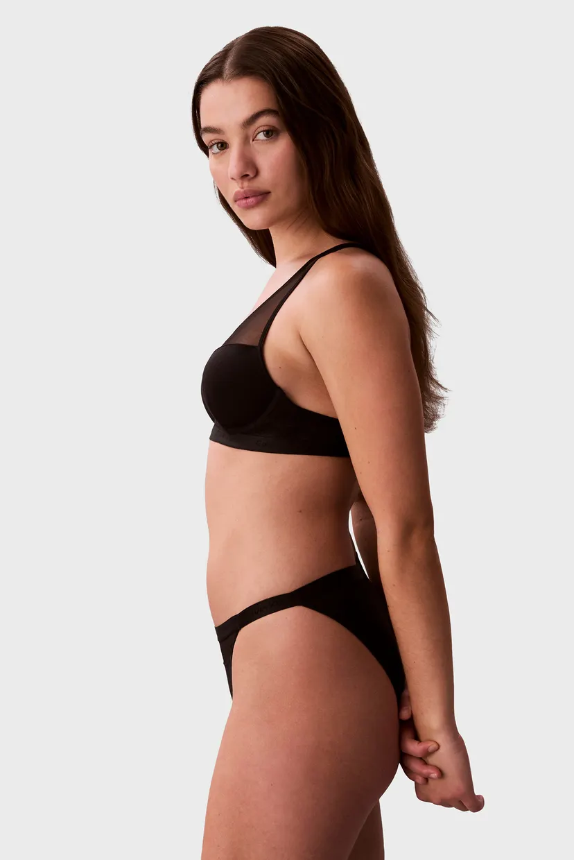 Женский черный бюстгальтер LIGHTLY LINED PLUNGE 4