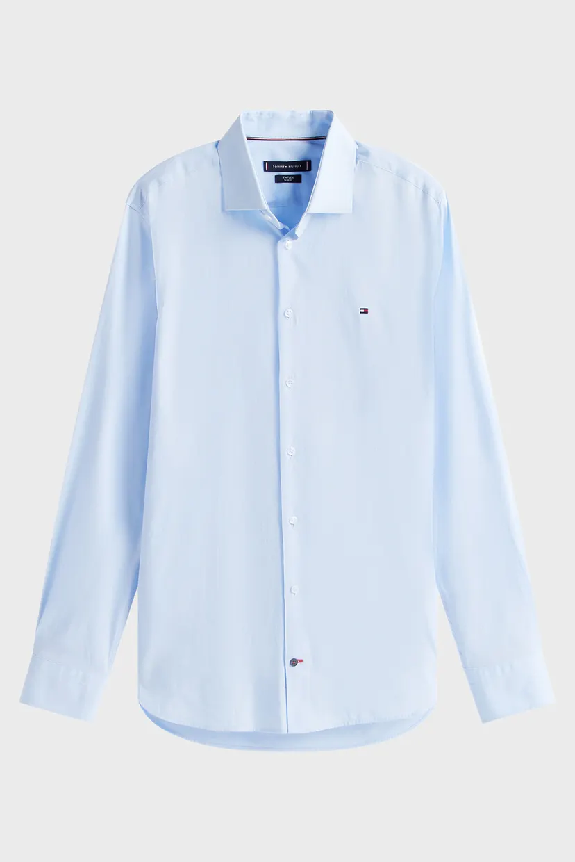 Чоловіча блакитна сорочка FLEX POPLIN 4