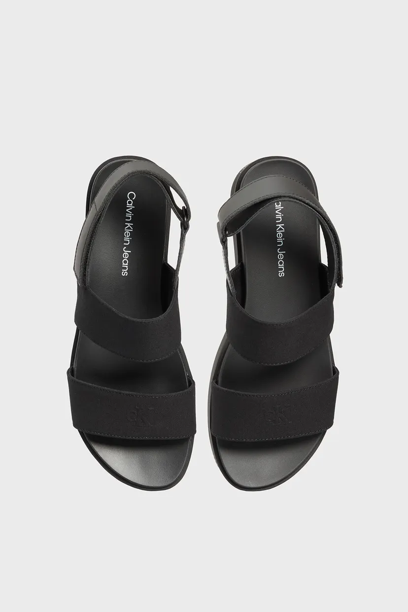 Женские черные сандалии FLATFORM SANDAL SLING IN 4