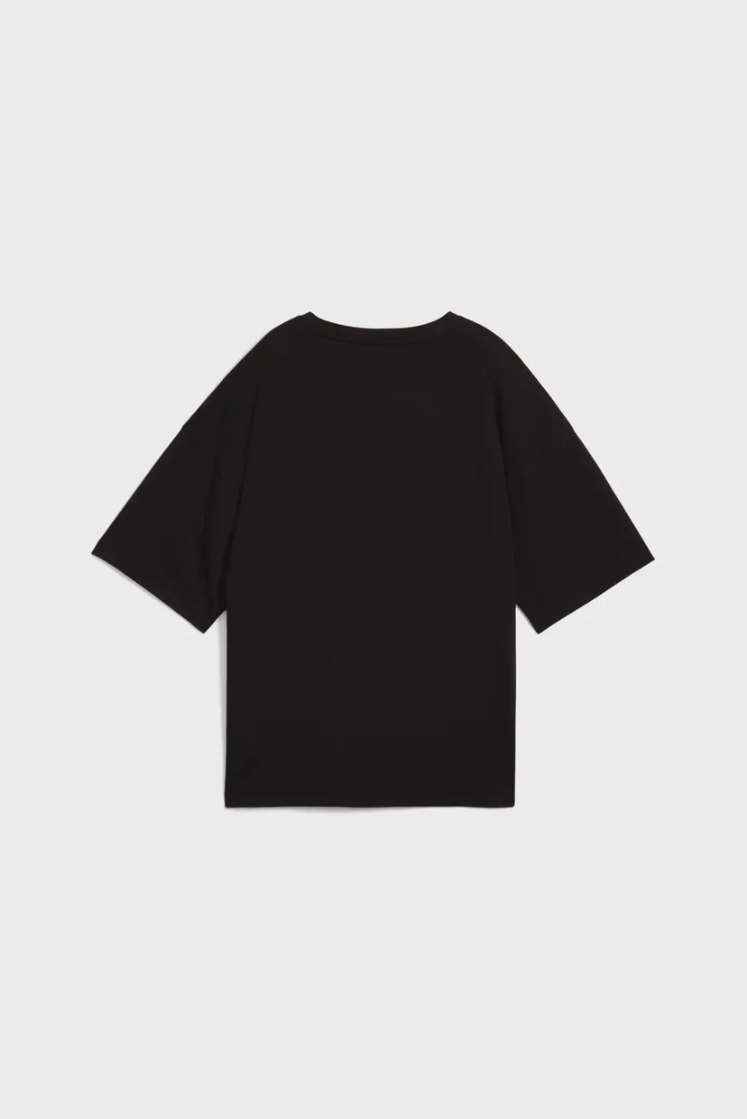 Женская черная футболка WARDROBE ESS Oversized Tee Women 5