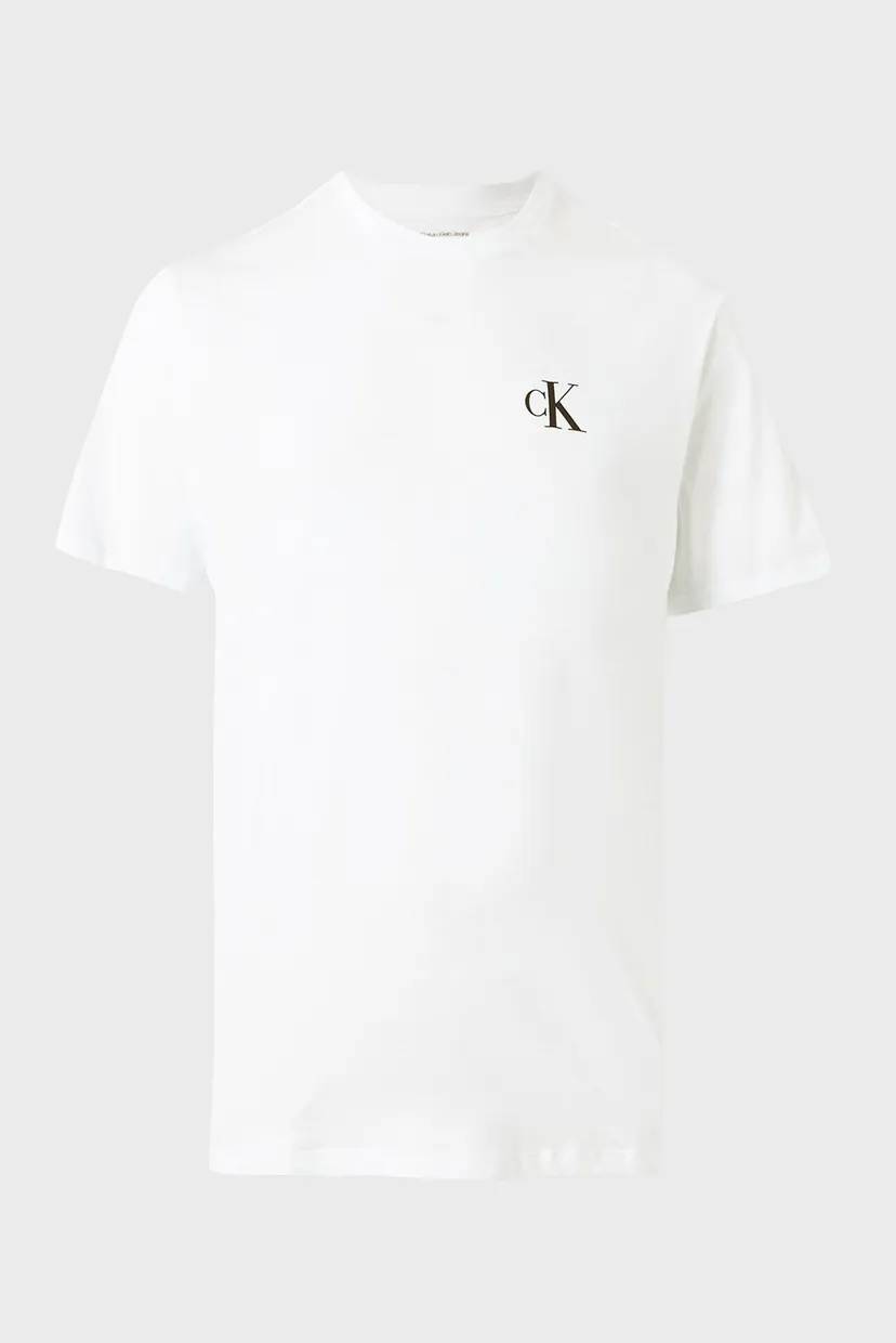 Мужская белая футболка CLASSIC BACK MONOLOGO 4