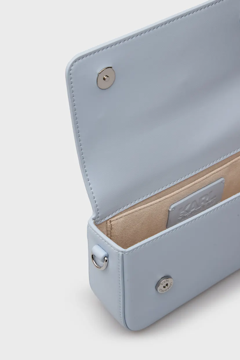 Жіноча блакитна сумка IKON K SM FLAP SHB LEATHER 5