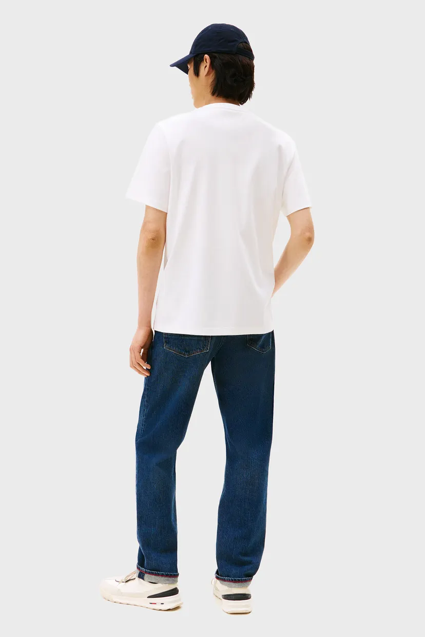 Мужская белая футболка HILFIGER ARCH EMBOSSED 3