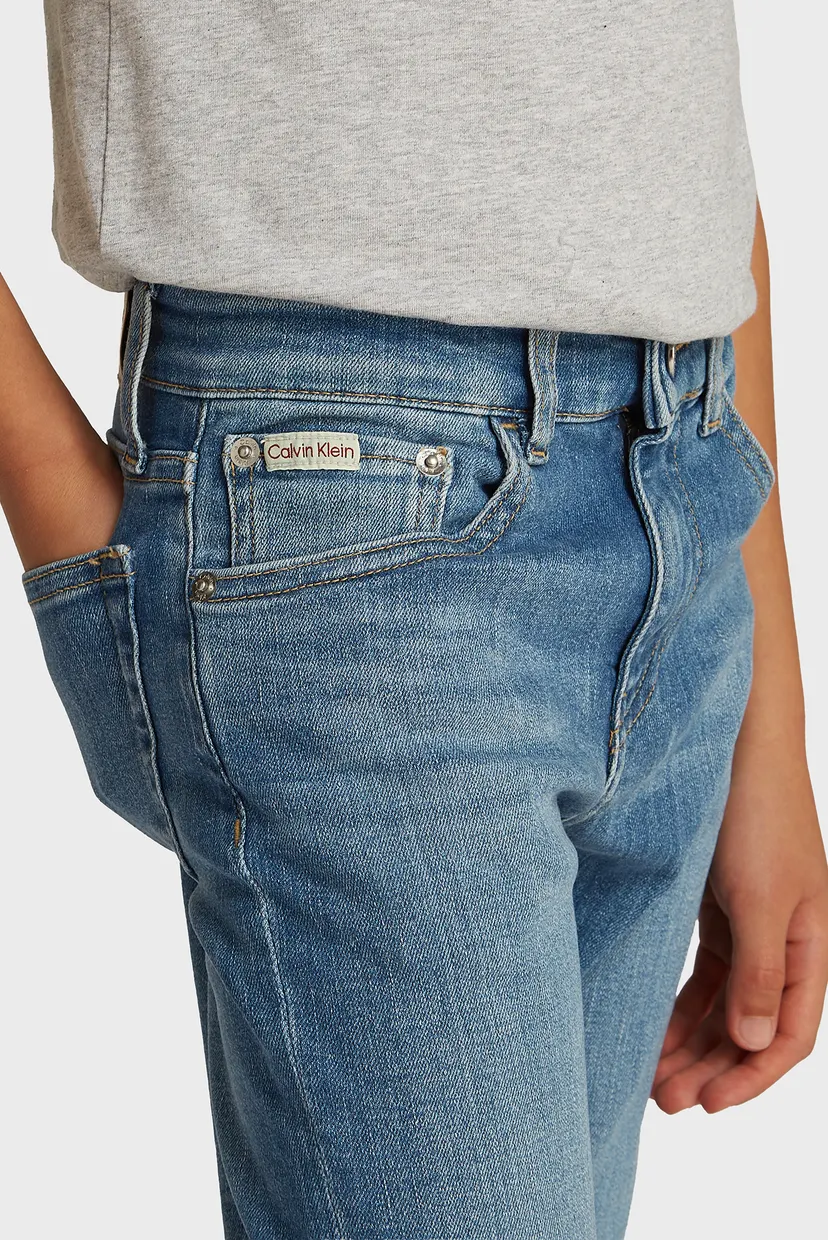 Детские синие джинсы ESS. WASHED BLUE DAD 3