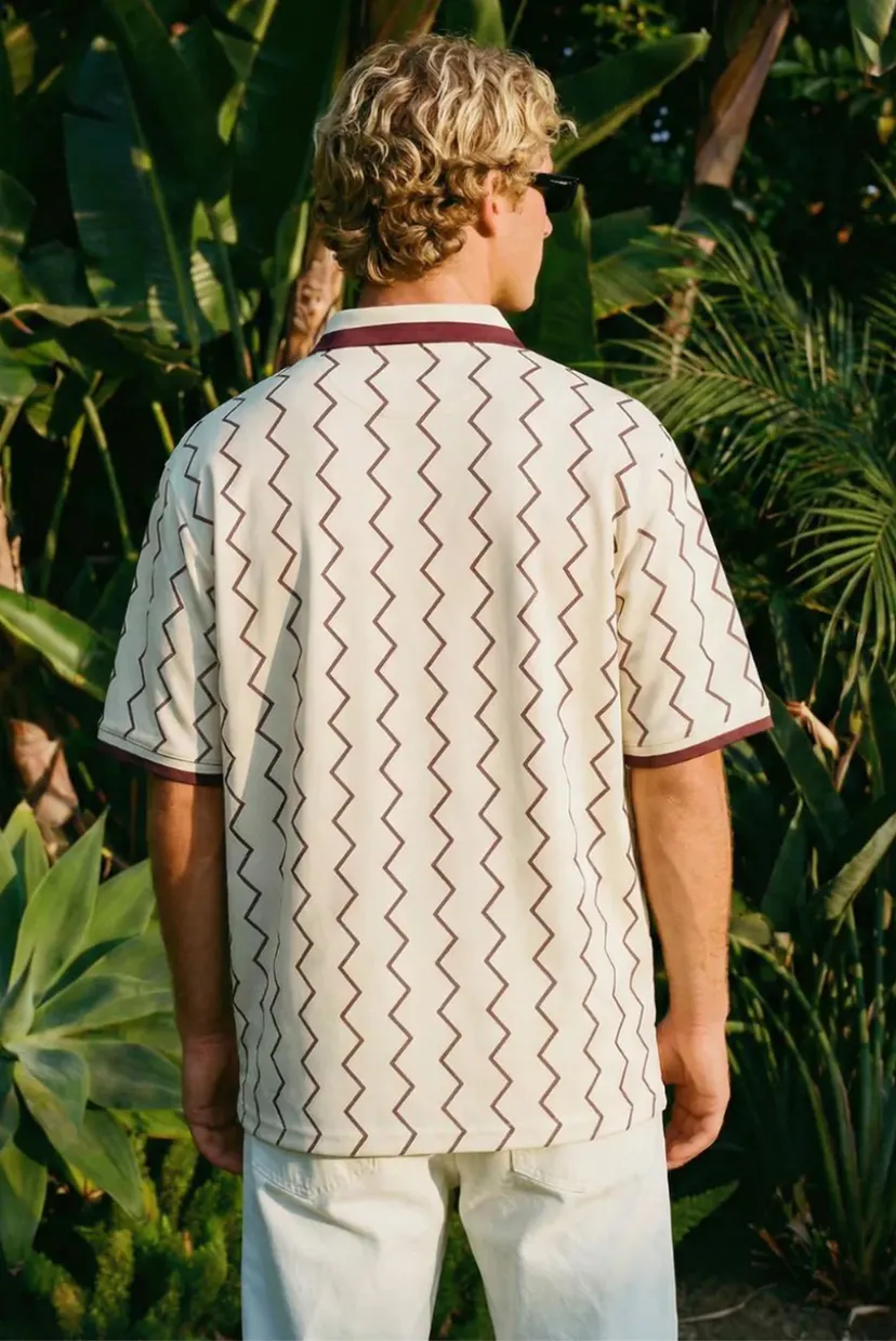 Бежеве поло з візерунком Vacanza Soccer Jersey (унісекс) 6