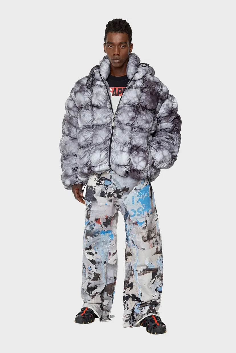 Мужская серая куртка W-RALLE JACKET Diesel A06215 0DGAN — MD-Fashion