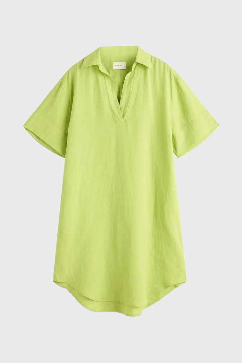 Жіноча салатова лляна сукня REL SS LINEN CAFTAN 6