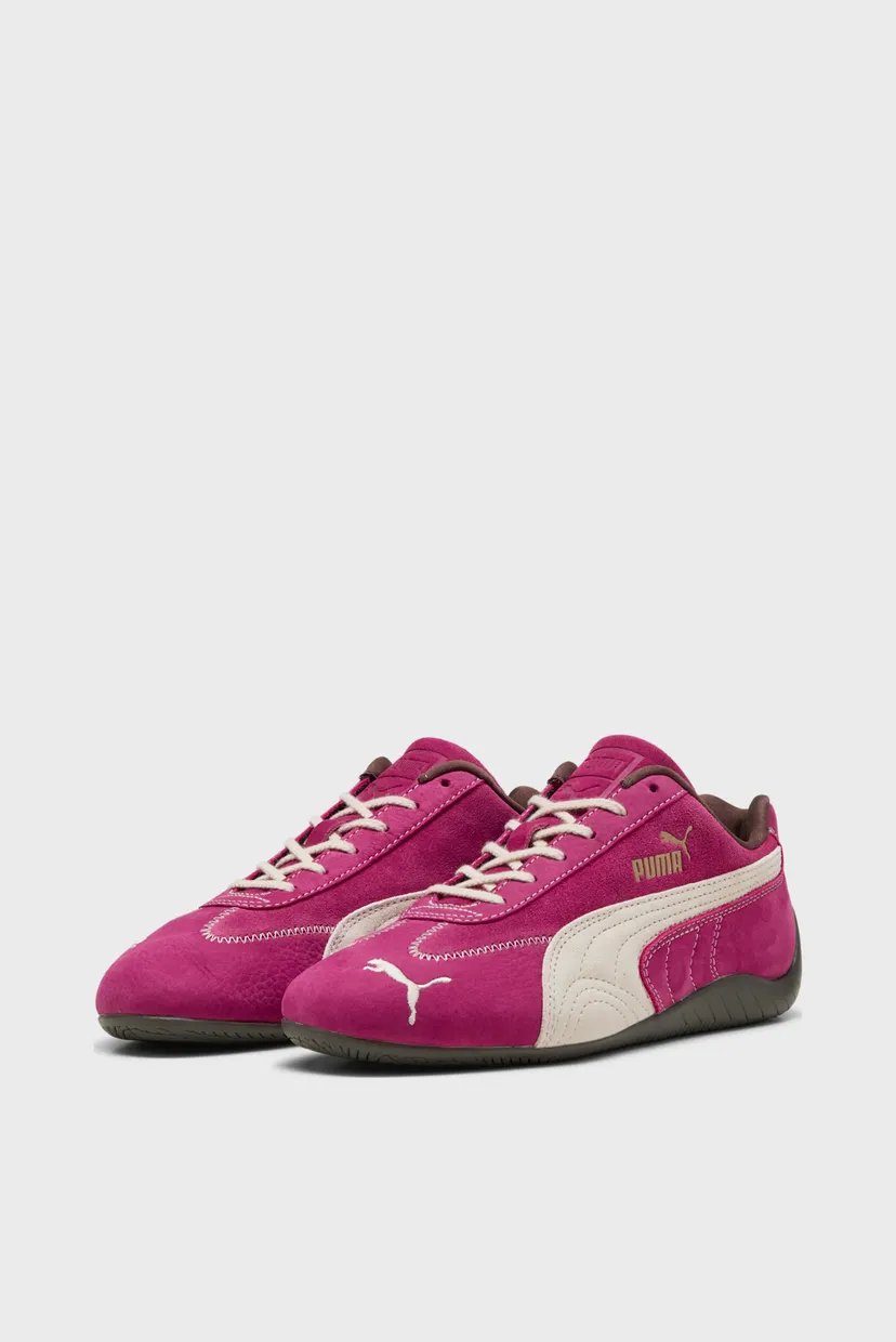 Женские малиновые замшевые кроссовки Speedcat Wine Club Sneakers Women 3