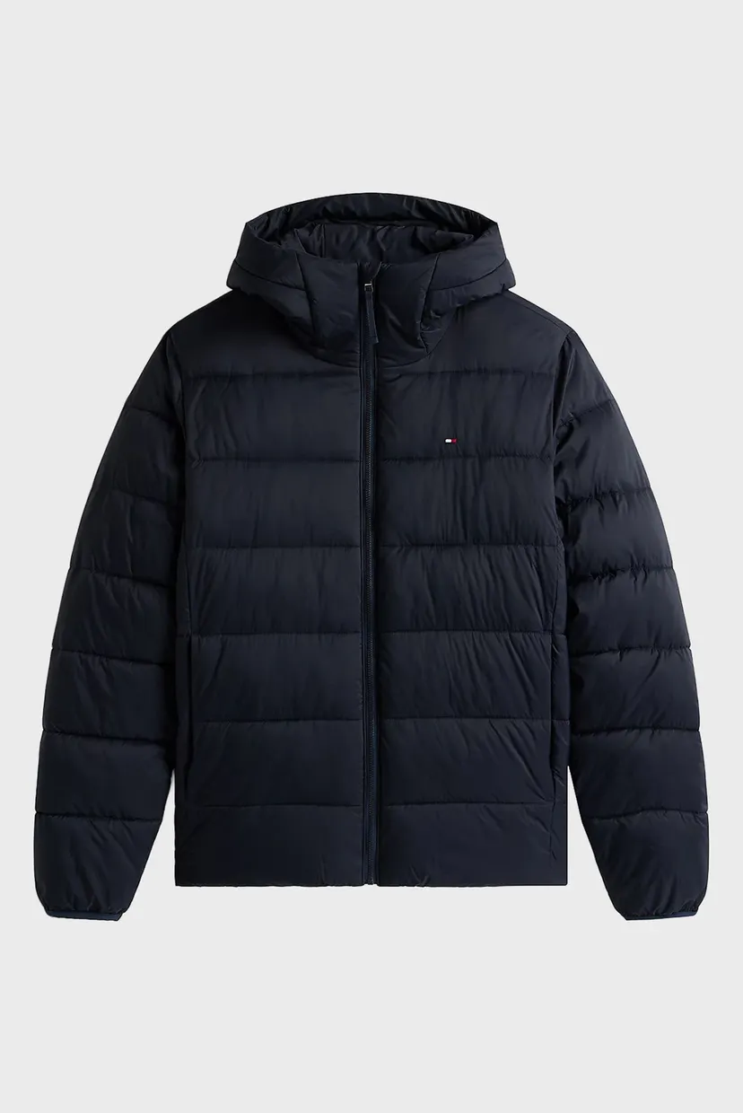 Мужская темно-синяя куртка MID WEIGHT HOODED JACKET 5